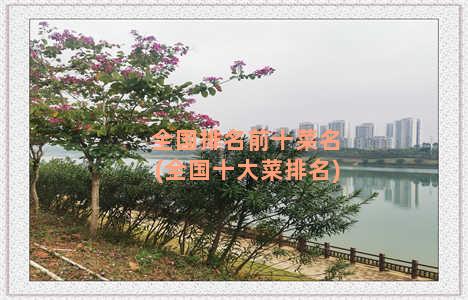 全国排名前十菜名(全国十大菜排名)