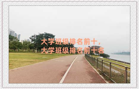 大学班级排名前十，大学班级排名前十名